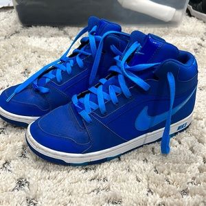 Blue Nikes. Women size 8